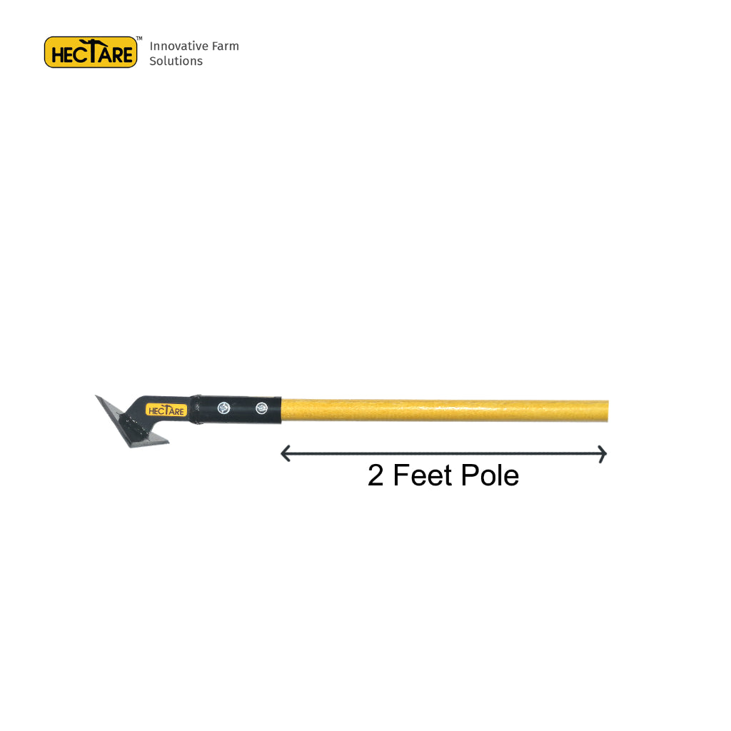 Hectare Scuffle Hoe with 2 feet Pole-myBageecha