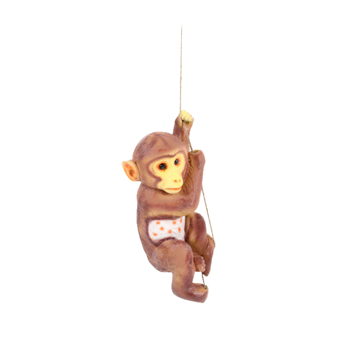 Swinging Monkey on Rope Decor (Dark Brown) - myBageecha