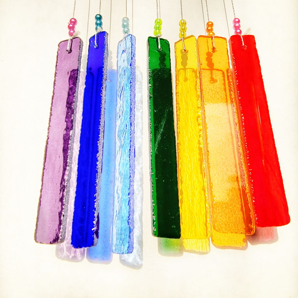 Chakra Chime Stained Glass WindChime - myBageecha