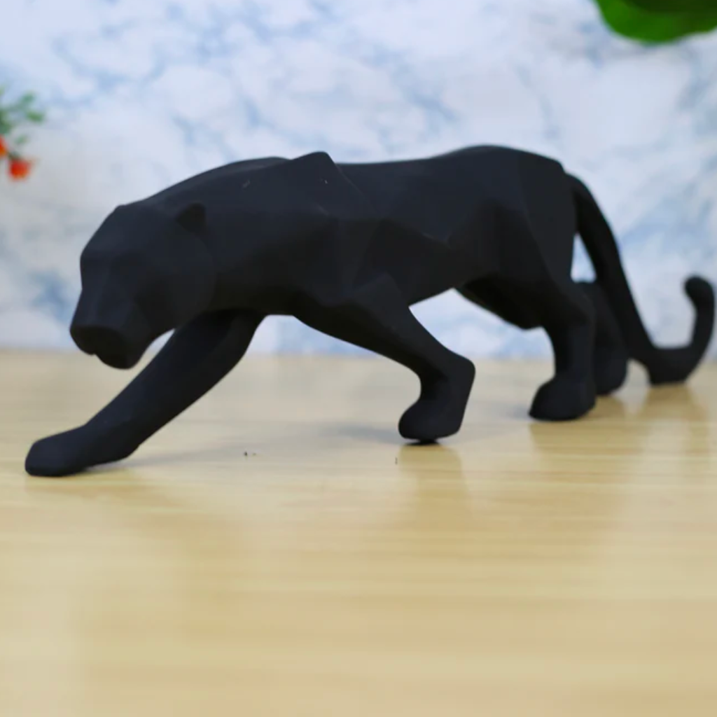 Black Cheetah Matte Finishing Decor - myBageecha