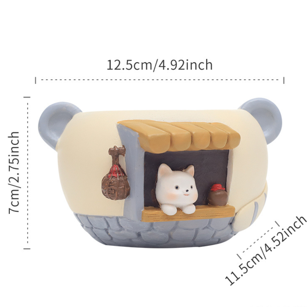 Little Kitten's Shop Resin Succulent Pot