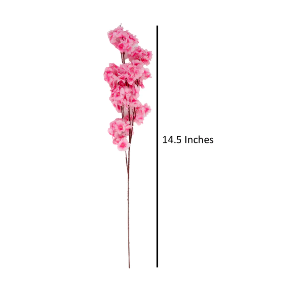 Cherry Blossom Artificial Flower Sticks Set of 5 Decor - myBageecha