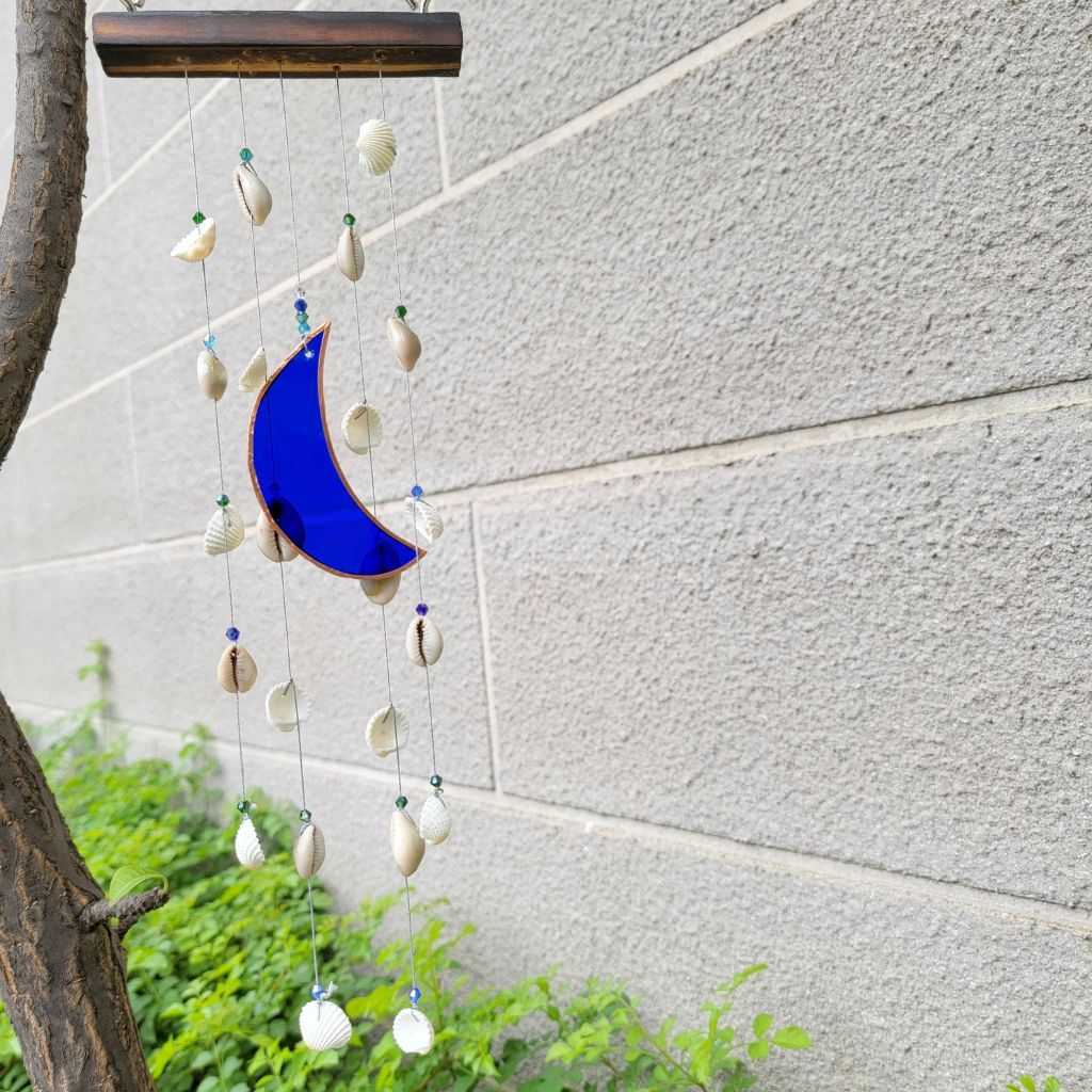 Moon Shell Stained Glass Windchime - myBageecha