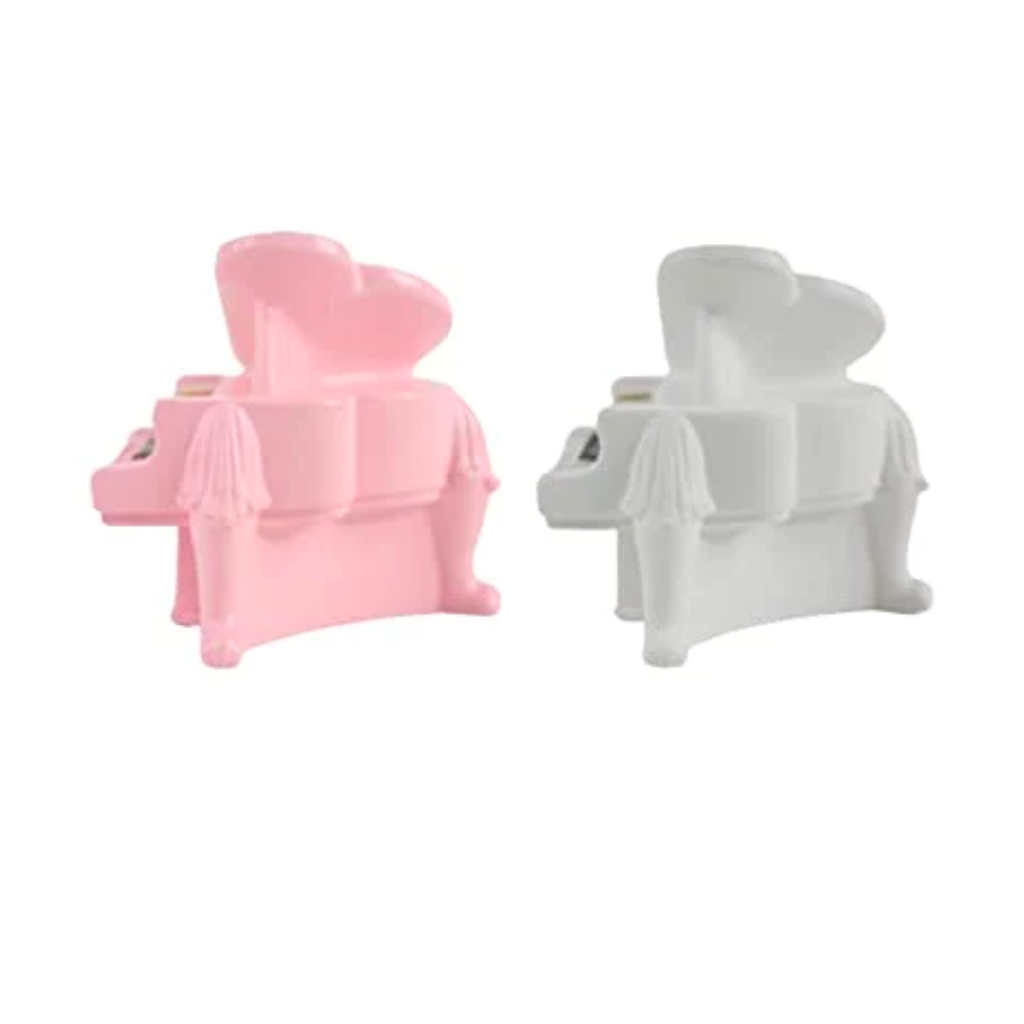 Miniature Pink & White Piano (Set of 6) Decor piano miniature accessory for tabletop scenes