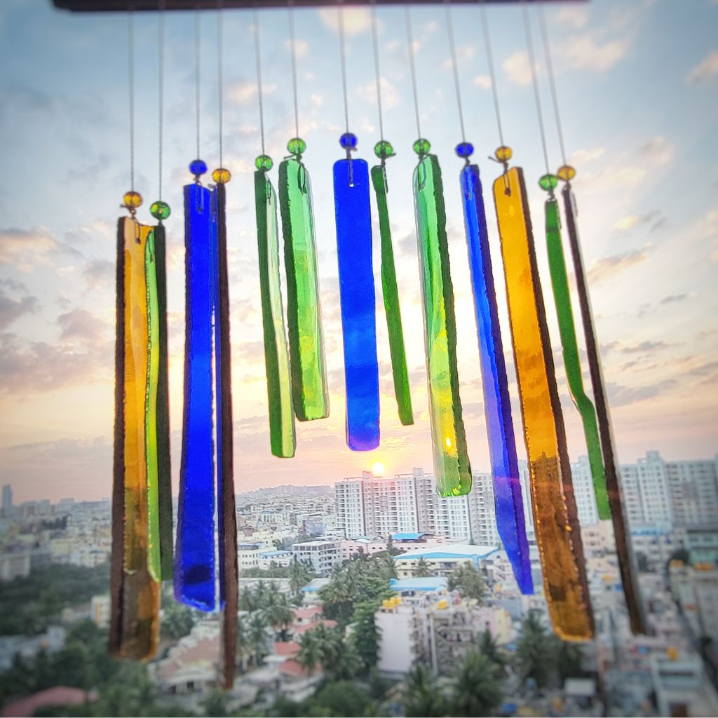 Upcycled Wine Strip WindChime - myBageecha