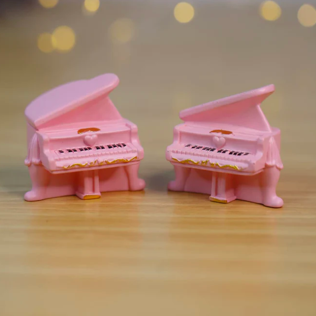 Miniature Pink Piano ( set of 6) - myBageecha