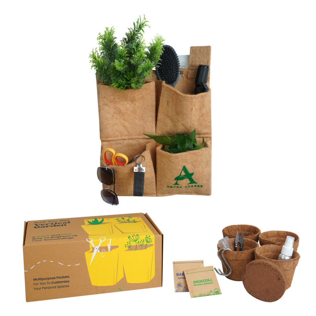 4 Pocket Multi-Purpose Vertical Gardening Kits - myBageecha