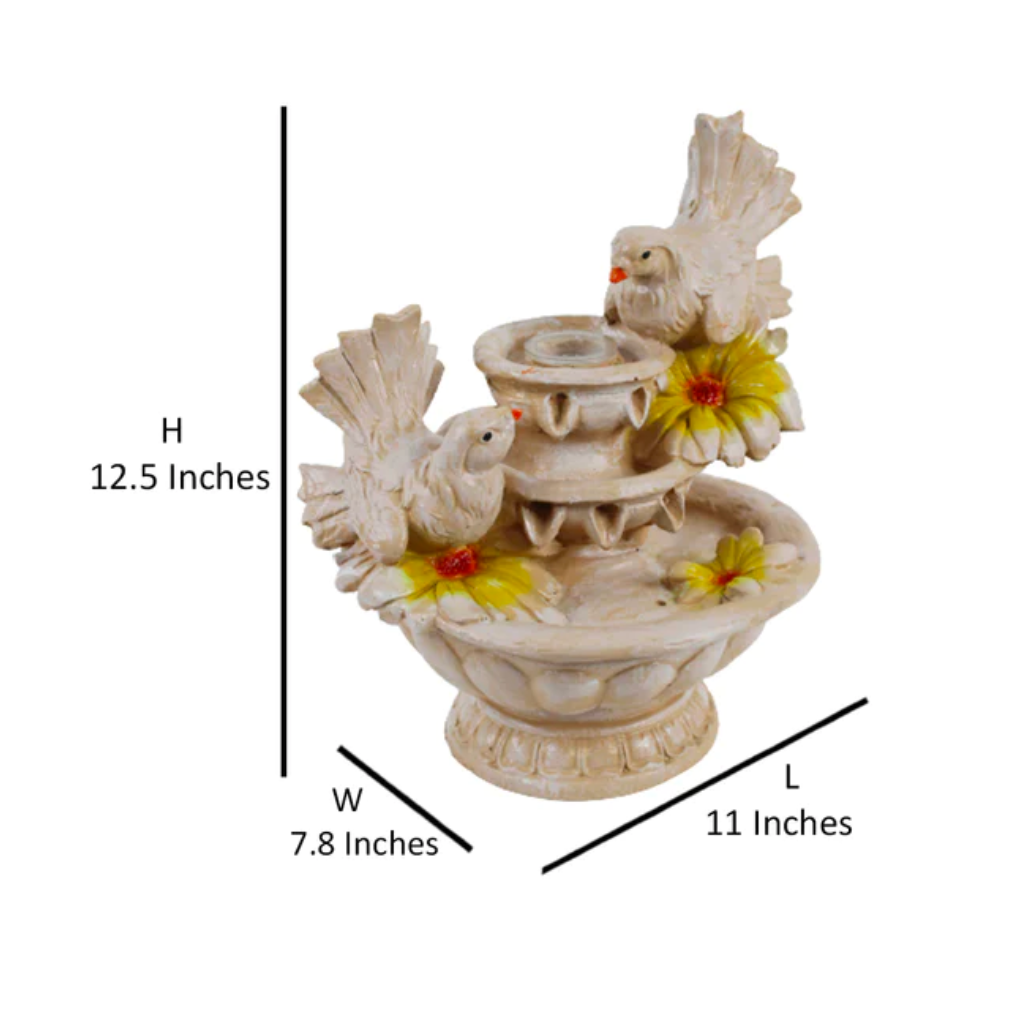 Resin Dove Fountain with Motor - myBageecha