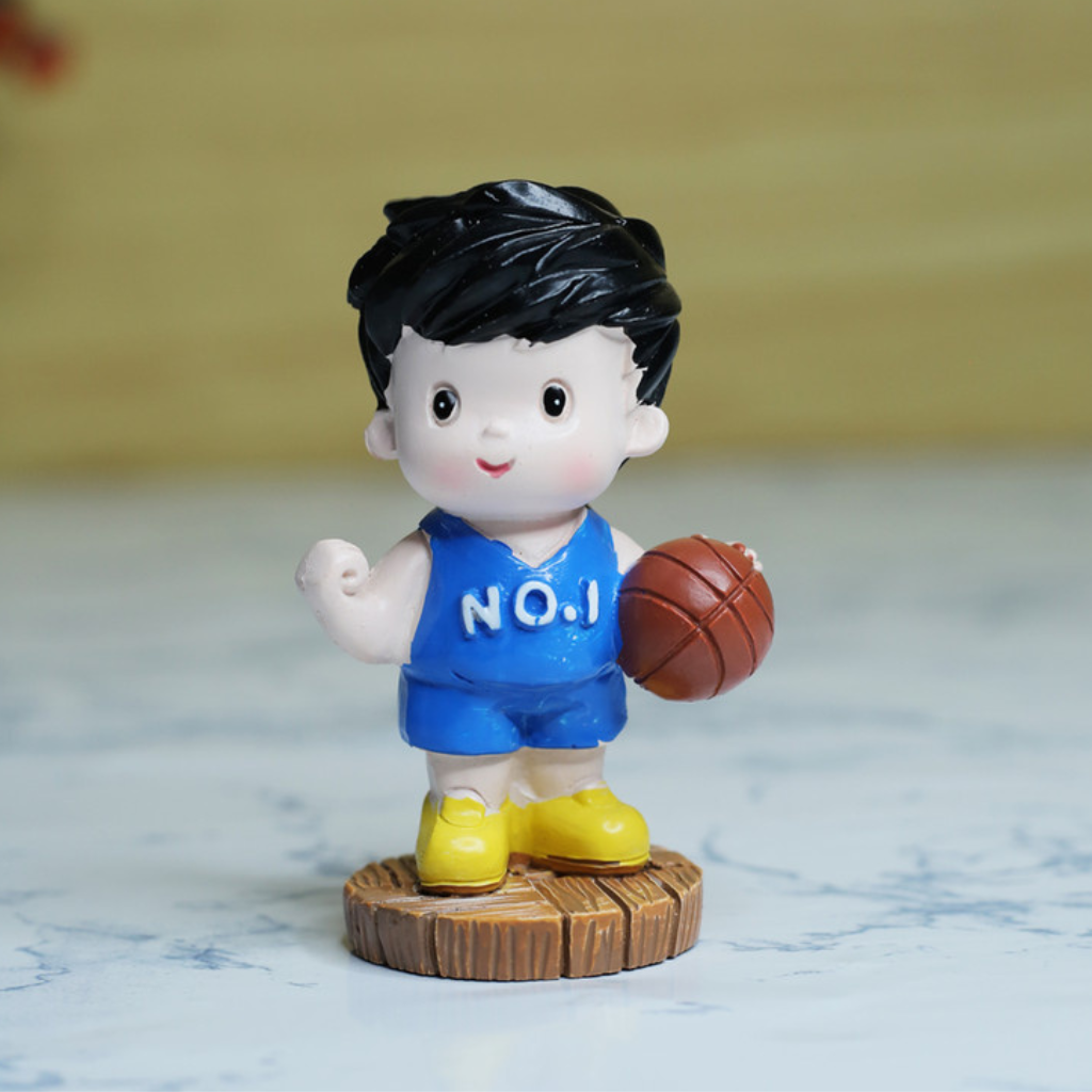 Miniature Boy Playing Basketball Decor - myBageecha