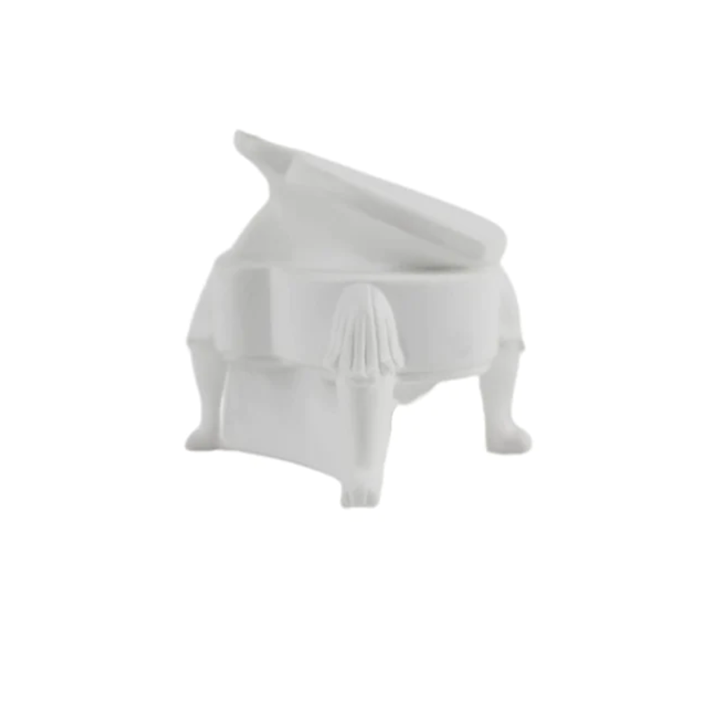 Miniature White Piano (Set of 6) piano set accessory for tabletop displays - myBageecha