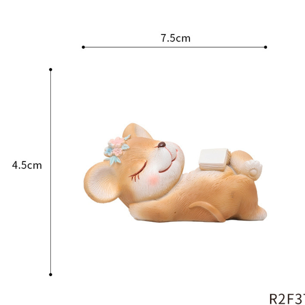 Book-reading deer décor