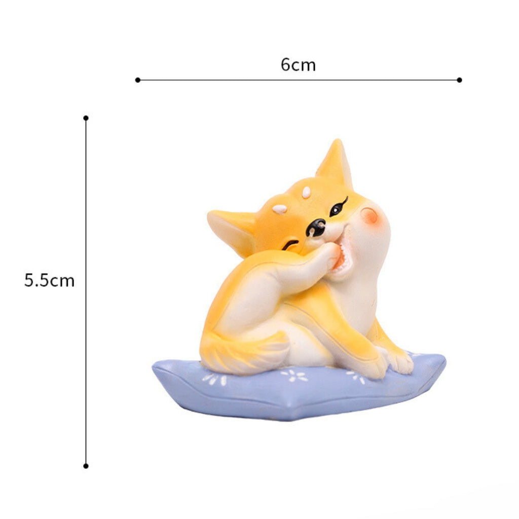 Cushion dog figurine