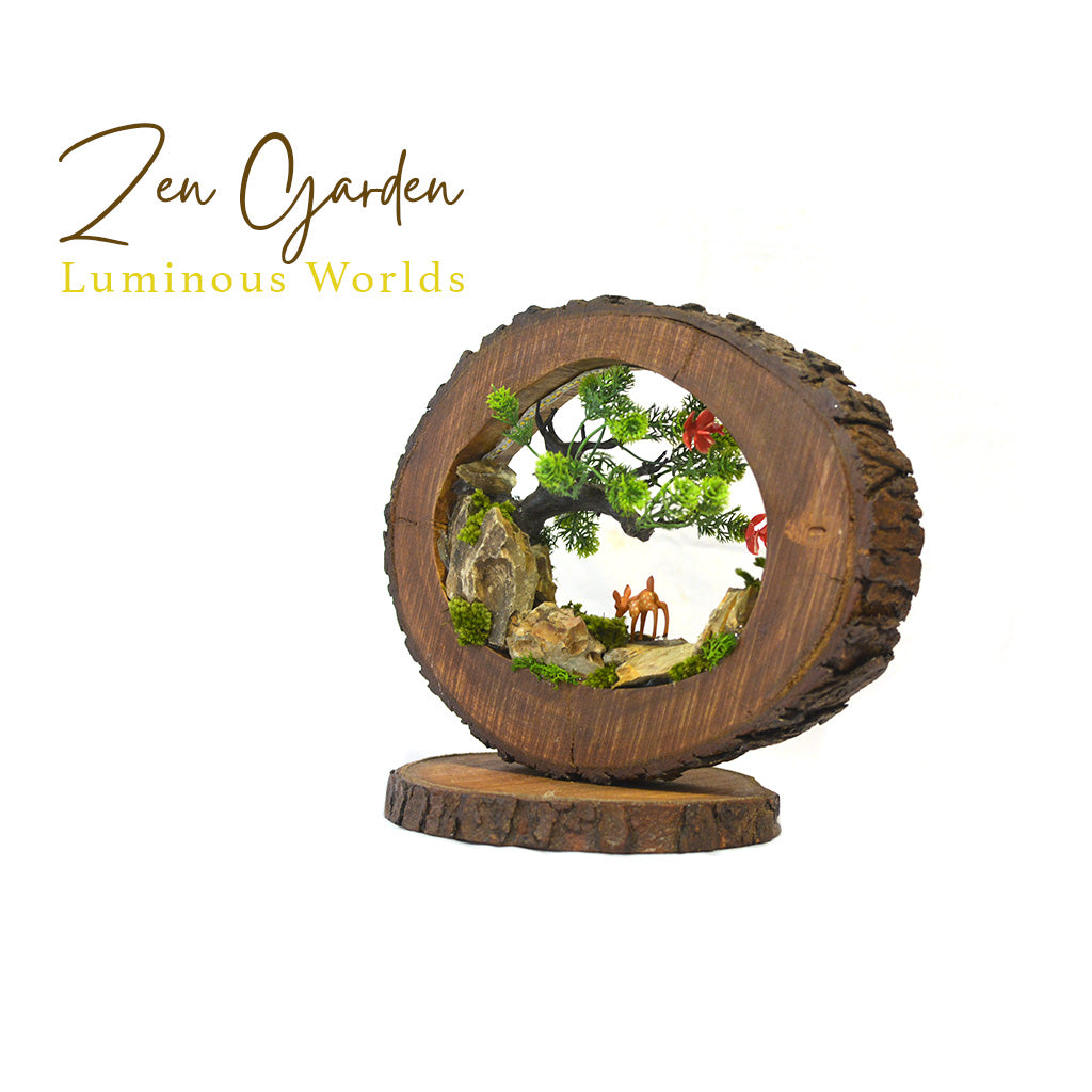 A Doe in Woods LED Decor with Stand Zen Garden - myBageecha