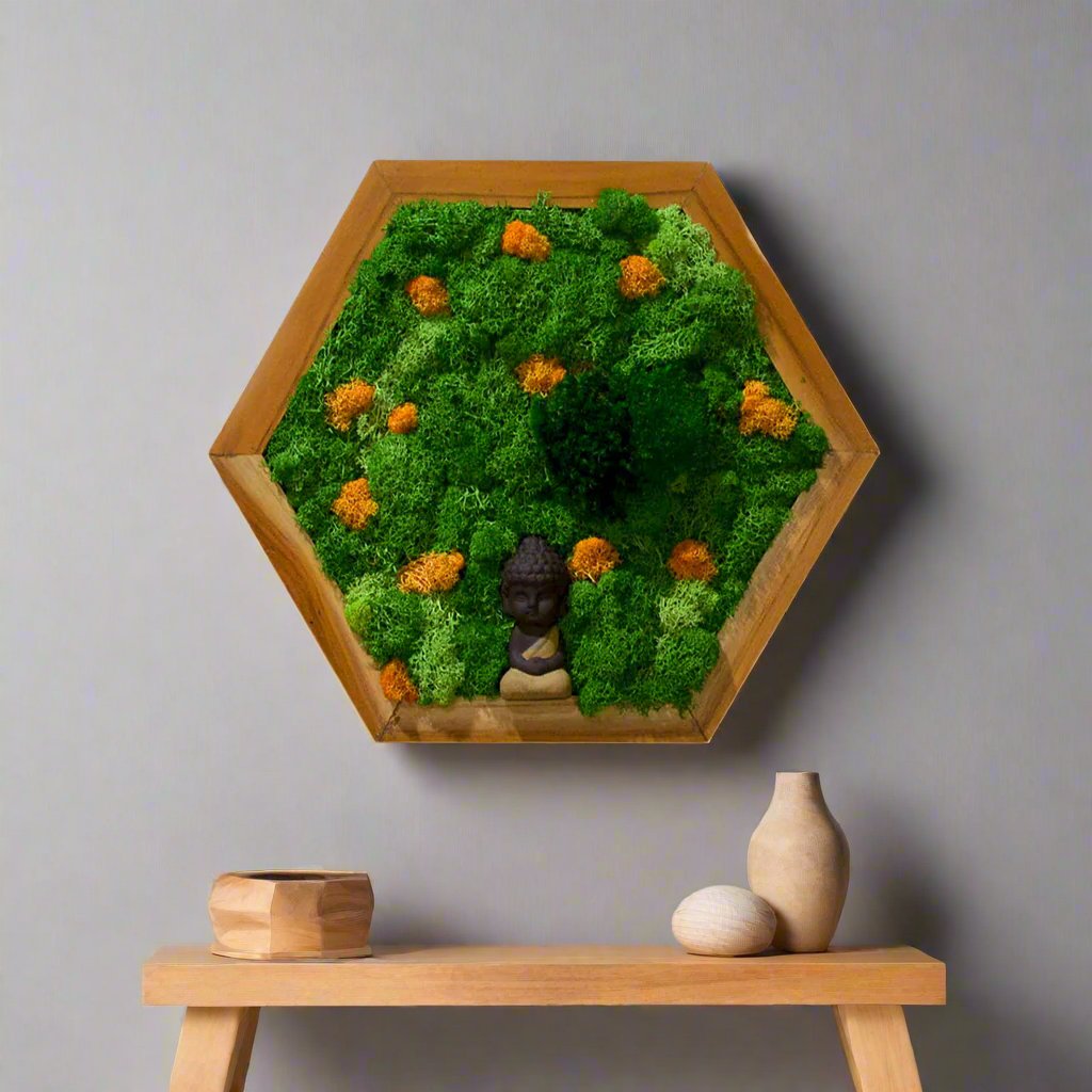 At a Standstill preserved moss frame – front view