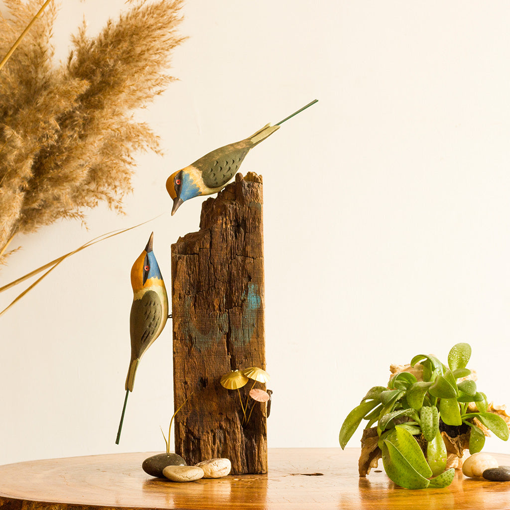 Exotic Bee Eater Wooden Base Table Tops - myBageecha