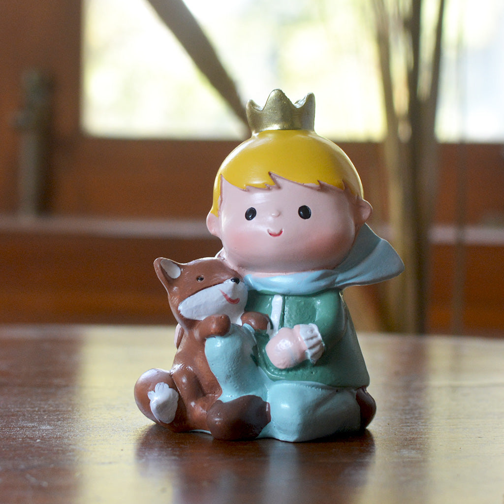 Miniature Cute Prince with Fox Decor