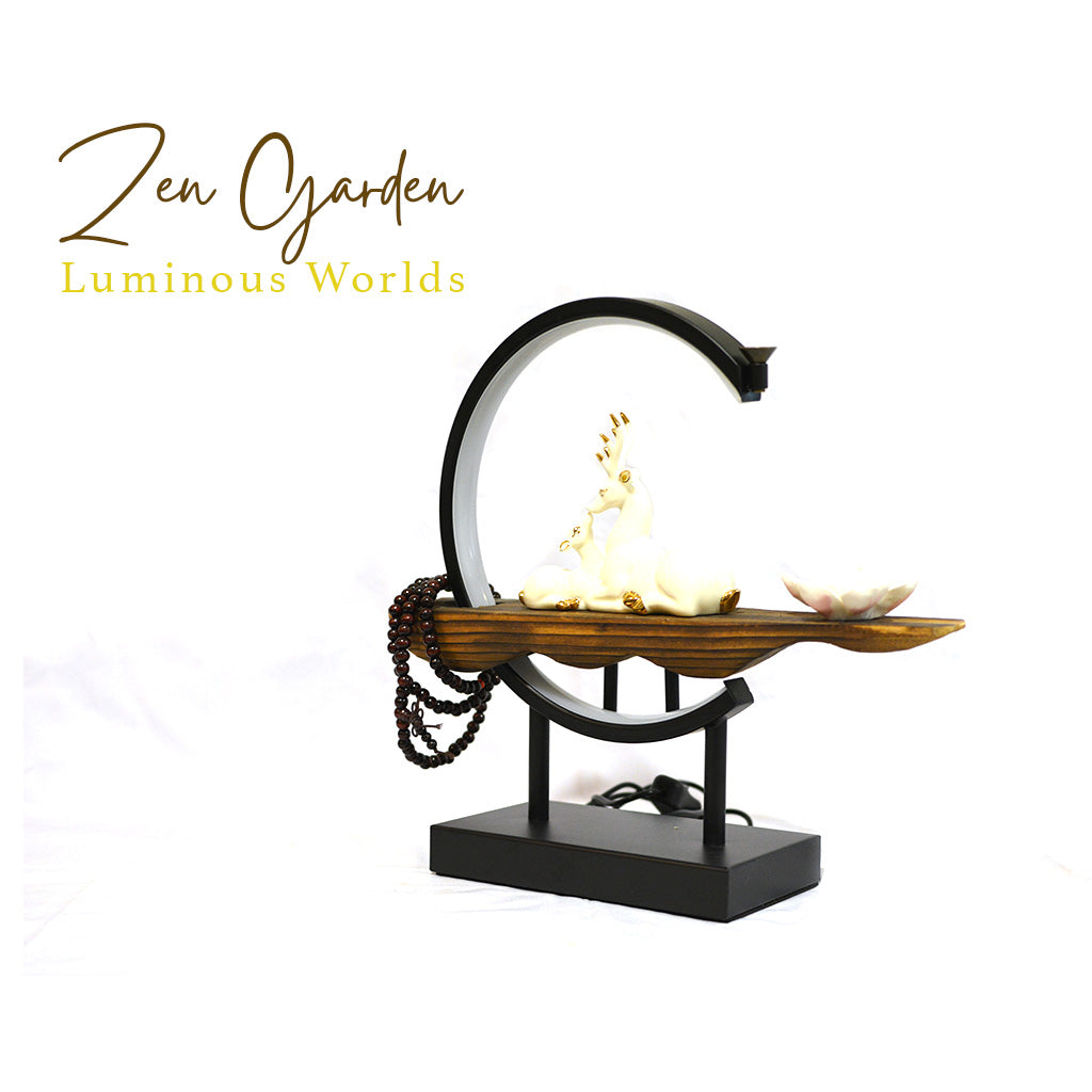 A Deer's Serenity LED Decor Incense Burner Zen Garden - myBageecha