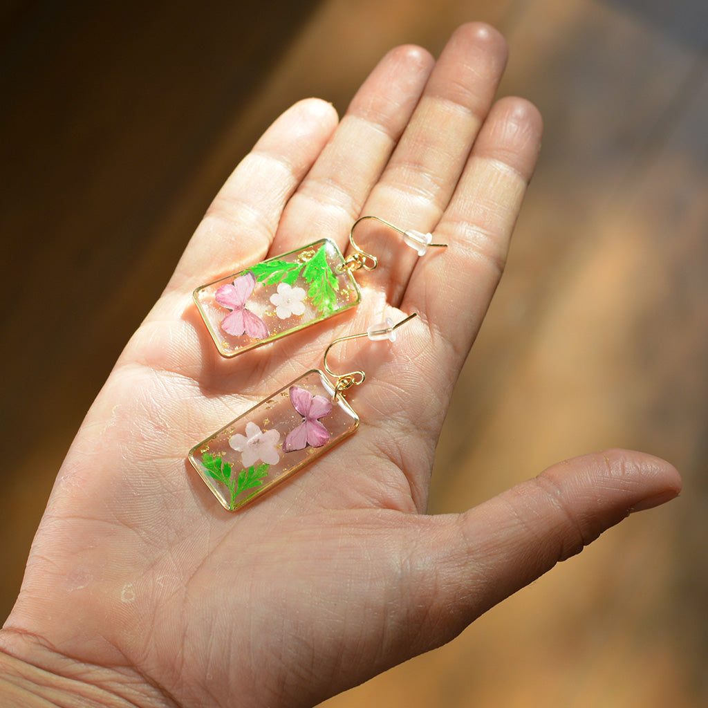 Fleeting Blossoms Real Dried Flower Earrings - myBageecha