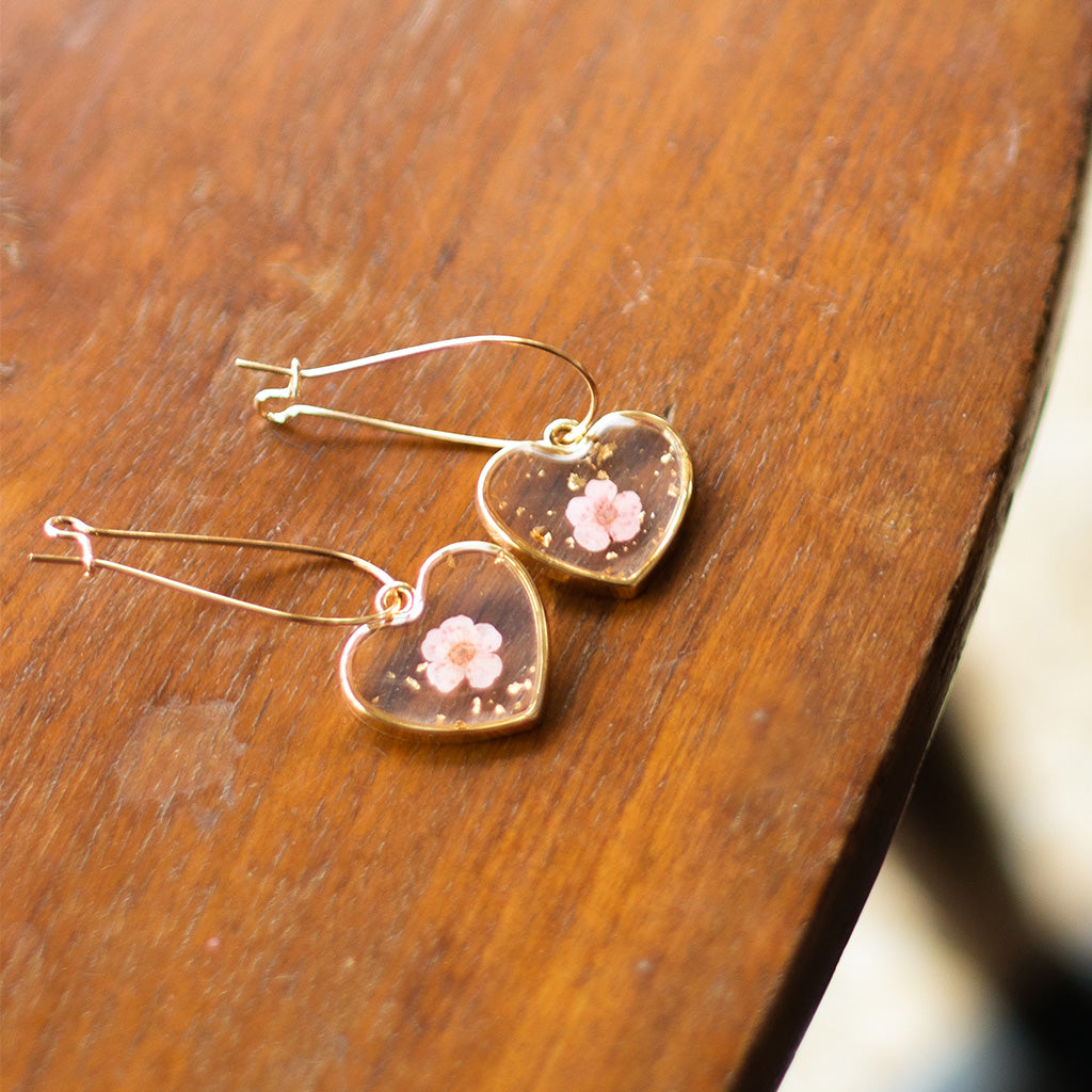 Fleeting Fairy Real Dried Flower Earrings - myBageecha