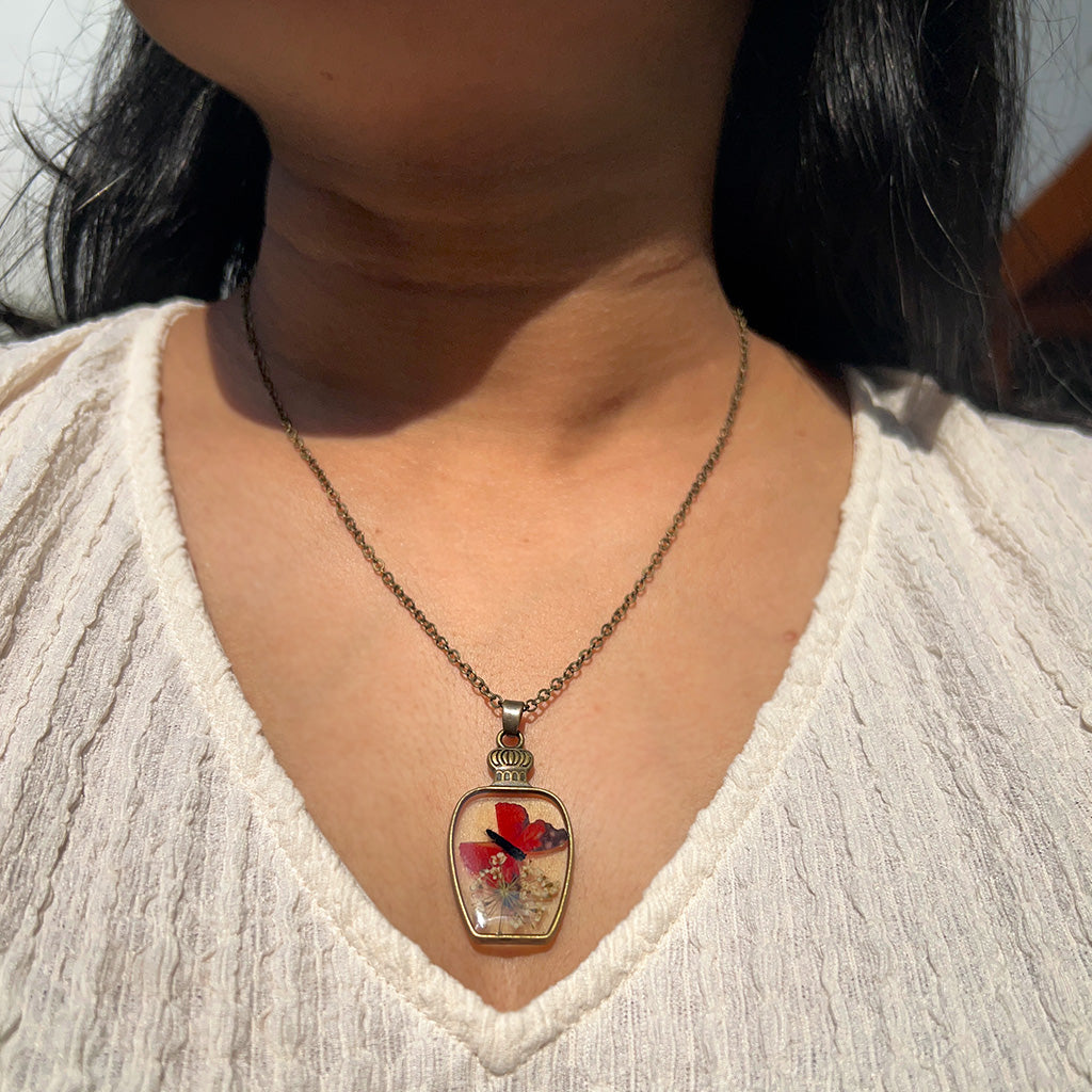 Fluttering Butterfly Necklace