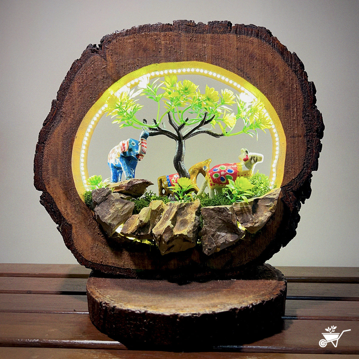 Forest Adventures LED Decor with Stand Zen Garden