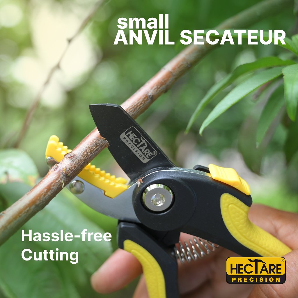 Cutting stem from Small Hectare Garden Pruning Secateur | Anvil Pruner 12 mm in garden