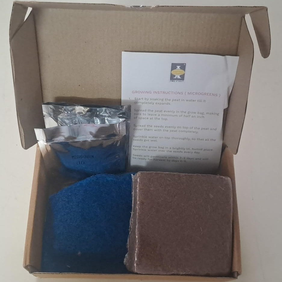 Herb & Leaf kit with tray, seeds & medium