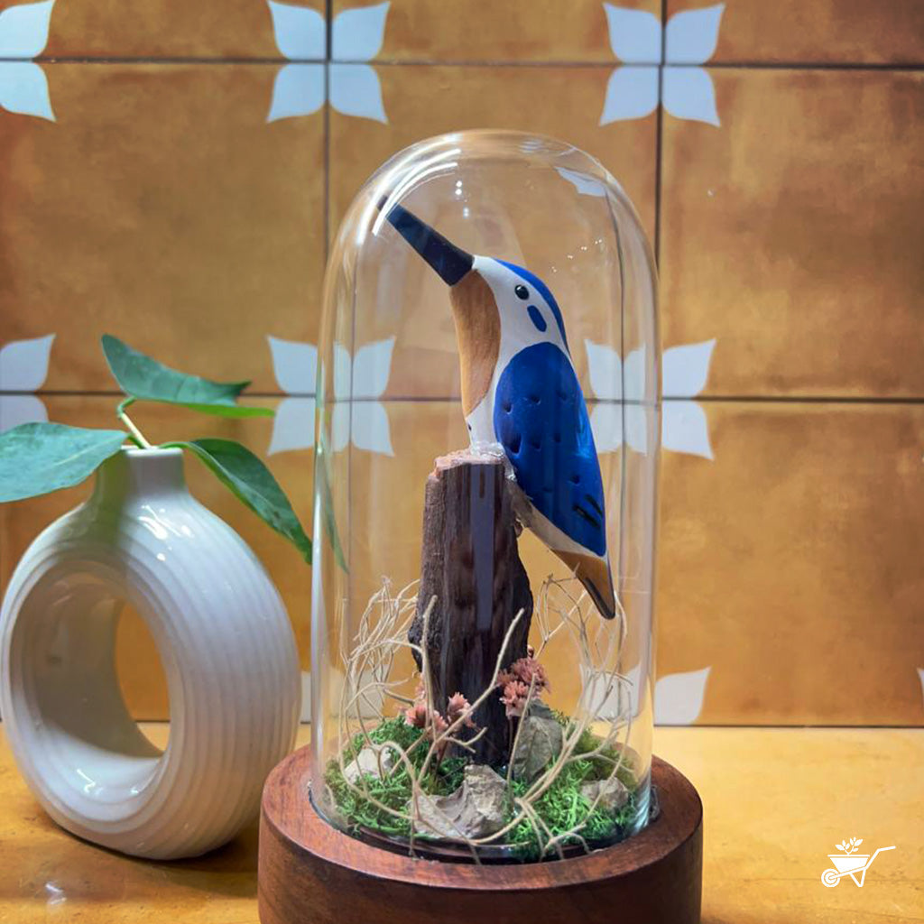 The Blue Watcher Artificial Plant Decor
