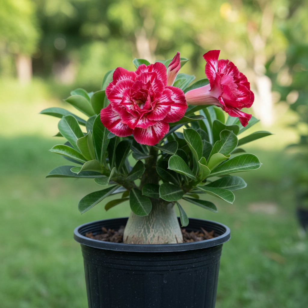 Scarlet Symphony Adenium Plant-myBageecha
