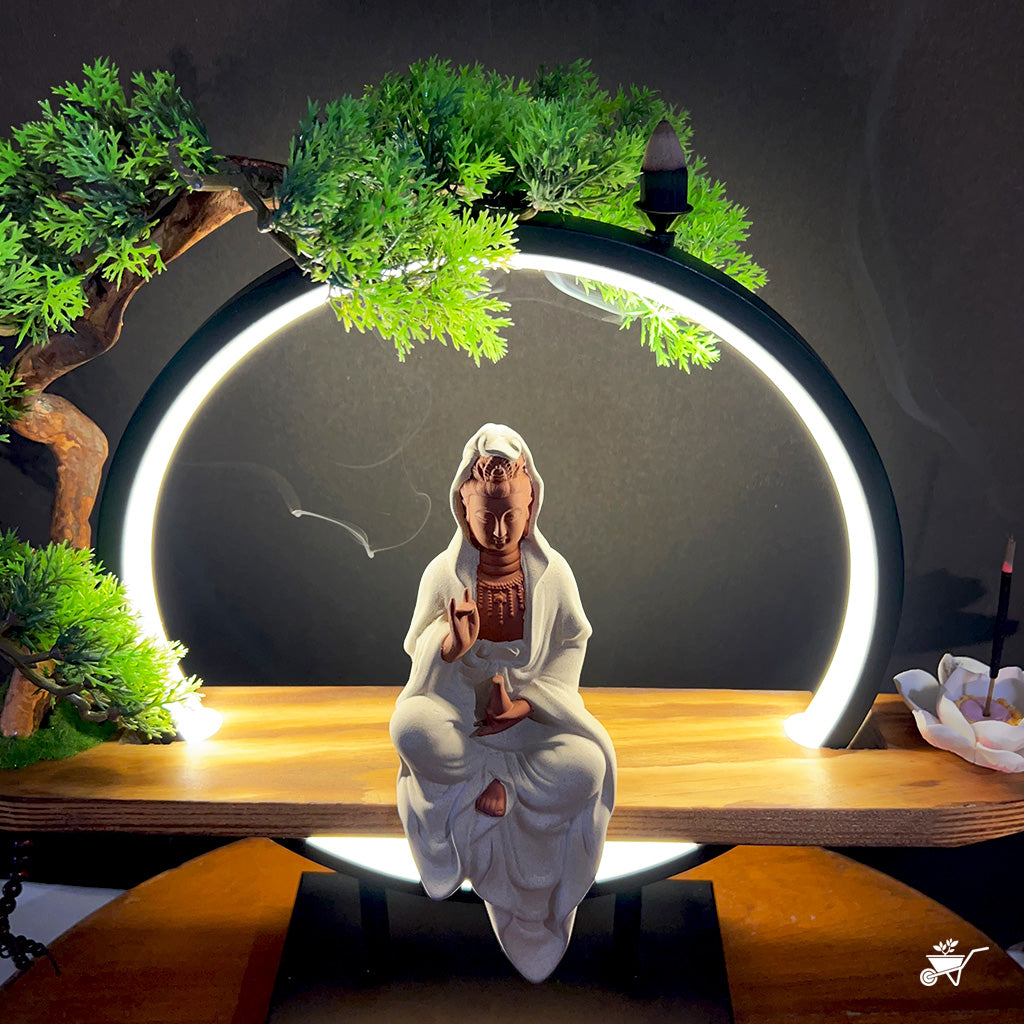 Meditating in Nature LED Decor Incense Burner Zen Garden
