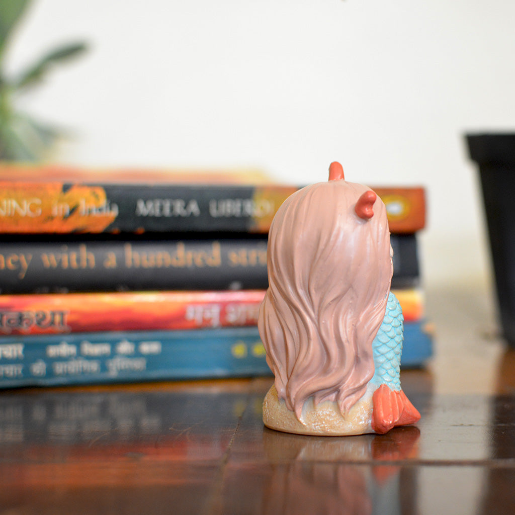 Miniature Sitting Mermaid – Cute Fairy Garden & Terrarium Decor ocean-themed miniature décor