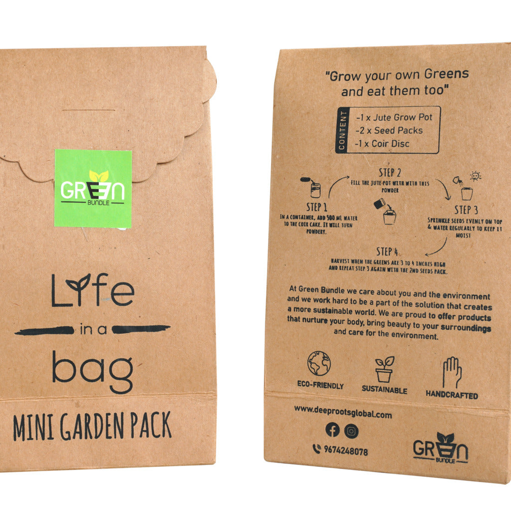 Jute pack with seeds & medium - myBageecha