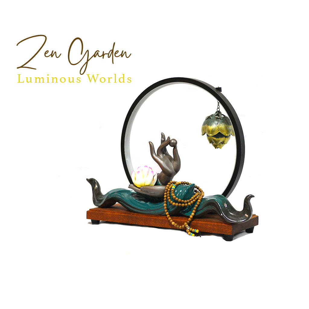 Mystical Mudra LED Decor Incense Burner Zen Garden - myBageecha