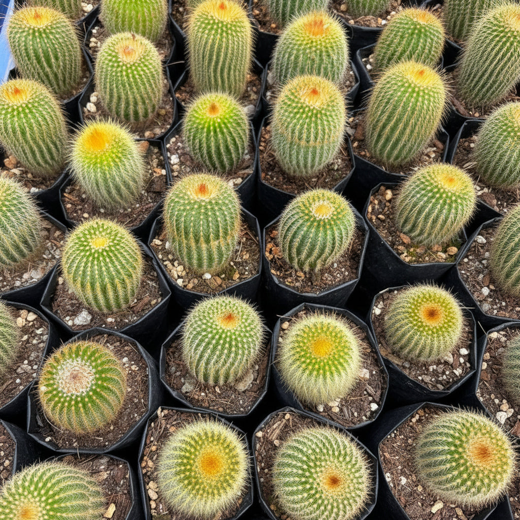 Cluster of Notocactus Leninghausii cactus-myBageecha