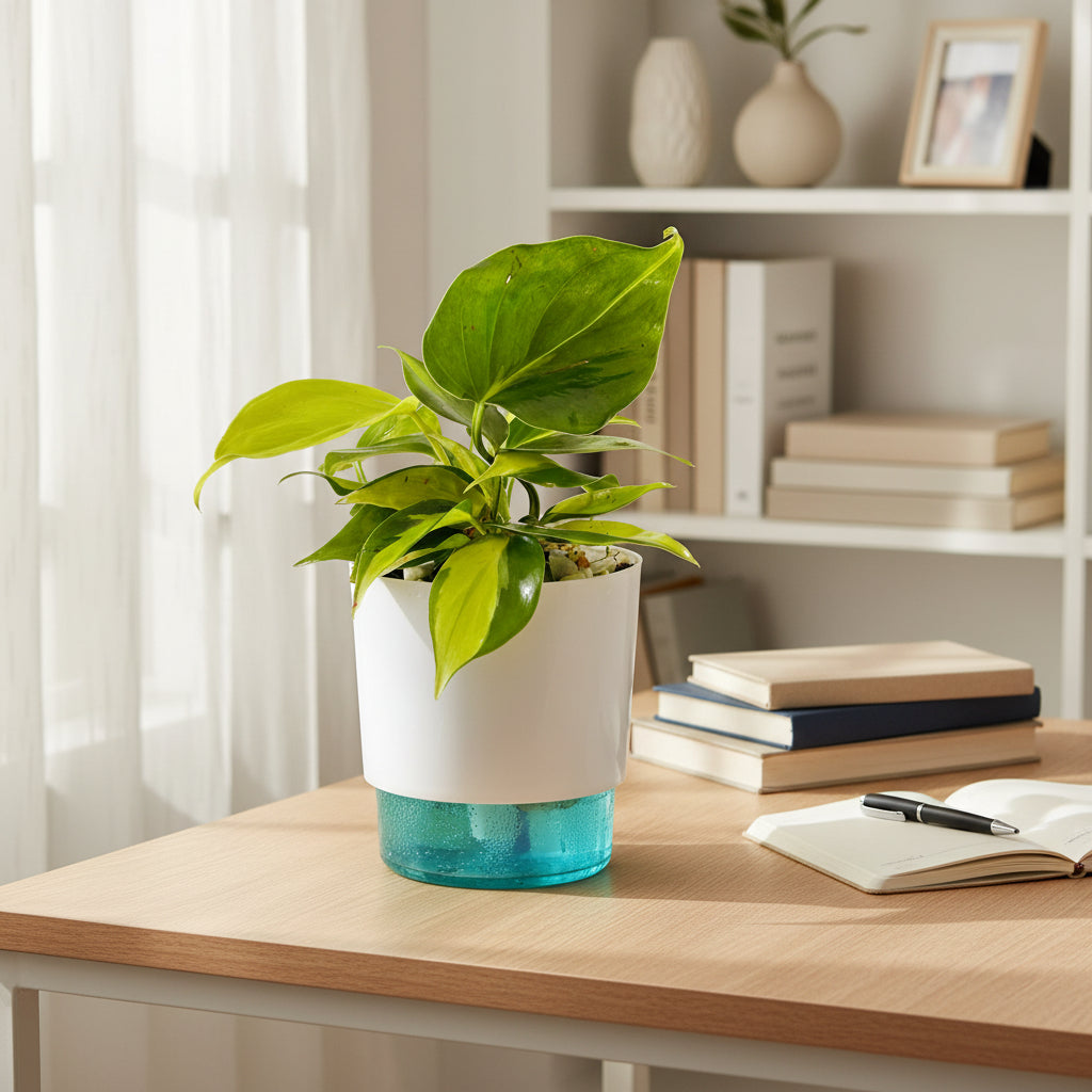 Philodendron Cordatum Brazil Plant with Self Watering Pot