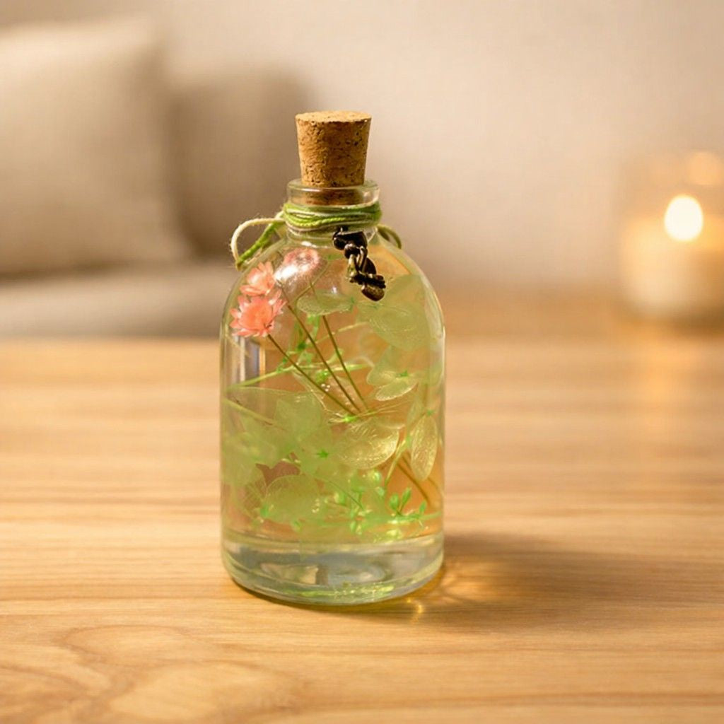 Close-up of Pallet of Syngonium Preserved Flower Tabletop by myBageecha – preserved syngonium leaves with floral accents.