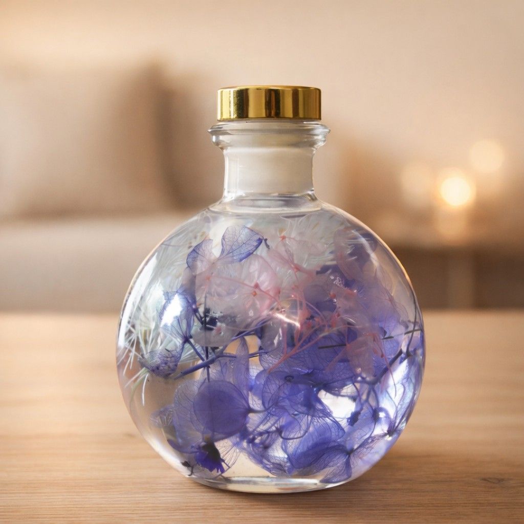 Close-up of Pastel Blends Preserved Flower Tabletop by myBageecha – soft pastel preserved blooms.