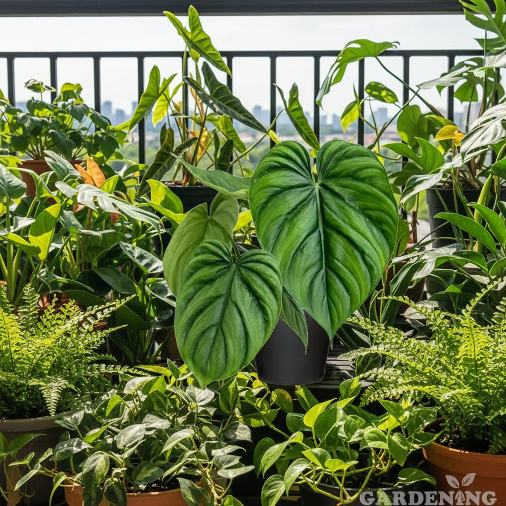 Philodendron Columbia Plant in grow pot