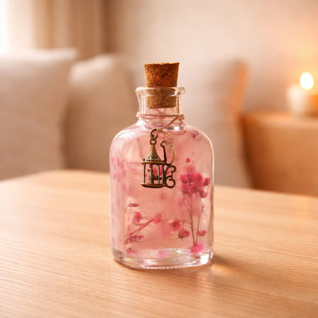 Close-up of Punky Pinks Preserved Flower Tabletop by myBageecha – bright pink preserved blooms.