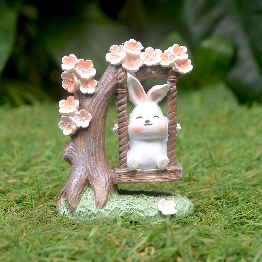 Miniature Rabbit on Swing Decor - myBageecha