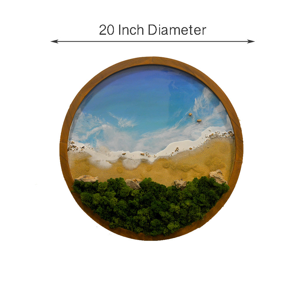 Natural beach-style green décor