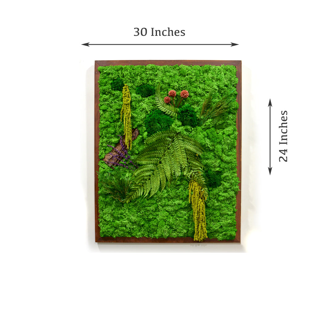 Forest moss textures – close-up handcrafted art