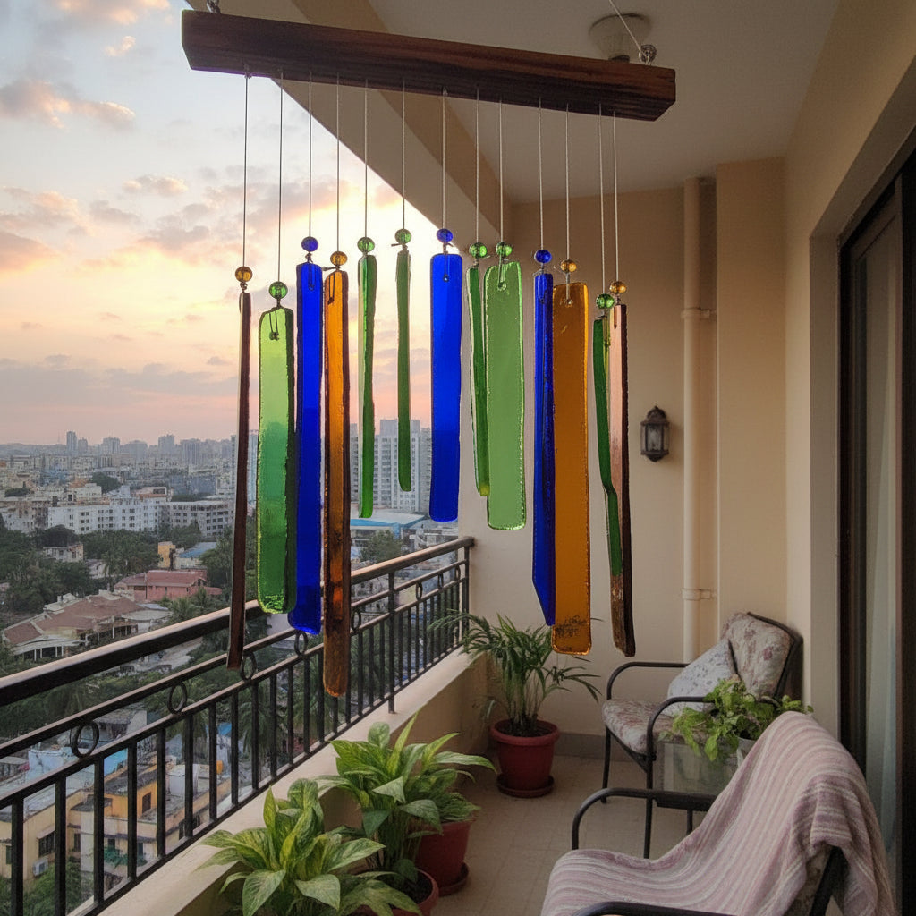 Upcycled Wine Strip WindChime