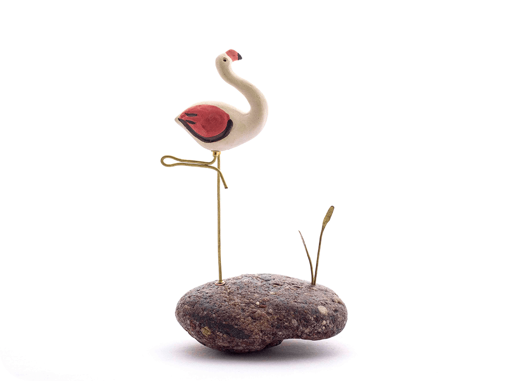 Pebble Decor - Flamingo (Resting) 1 - myBageecha