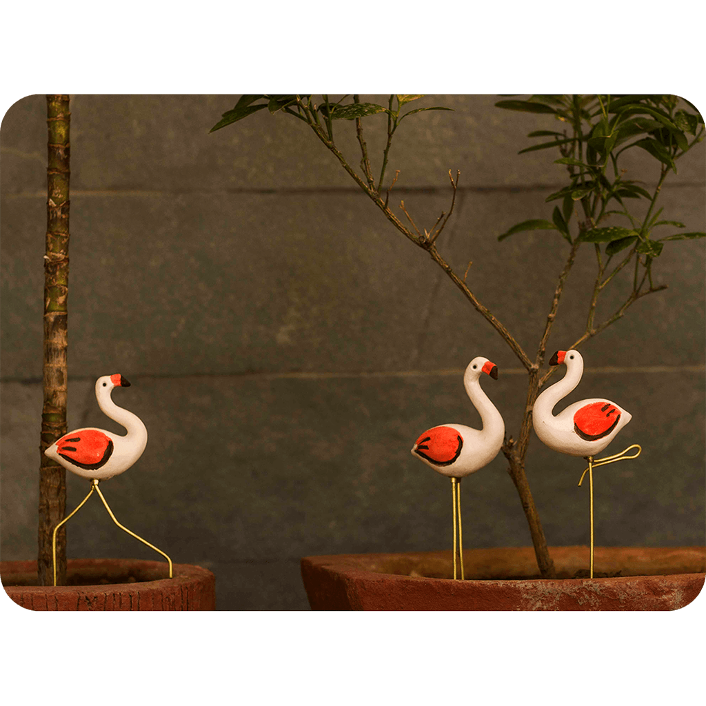 Plant Poker Flamingo - Garden Stick (Set of 3) - myBageecha