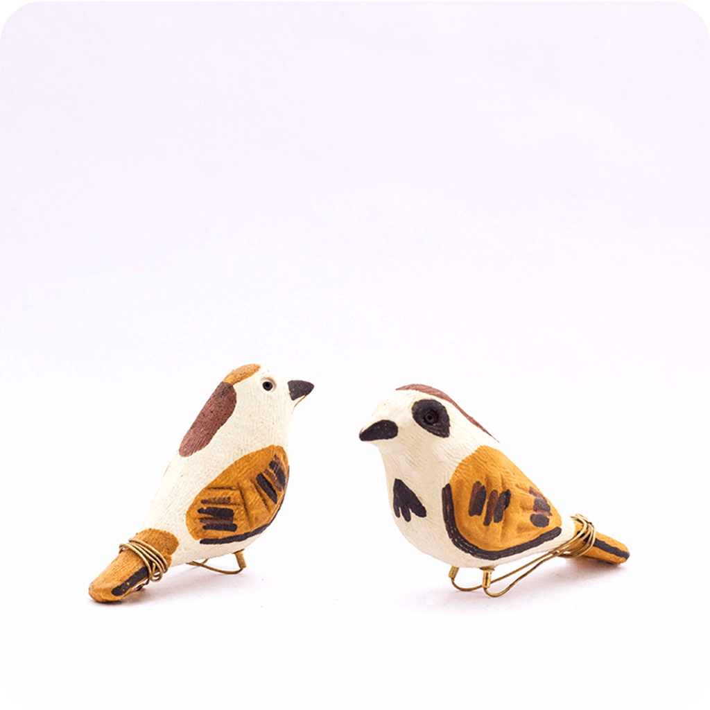 Peppy Pops - House Sparrow ( A Pair) - myBageecha