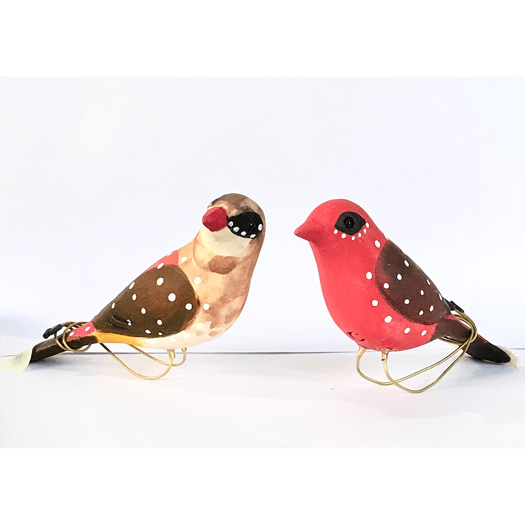 Peppy Pops - Red Munia (A Pair) - myBageecha