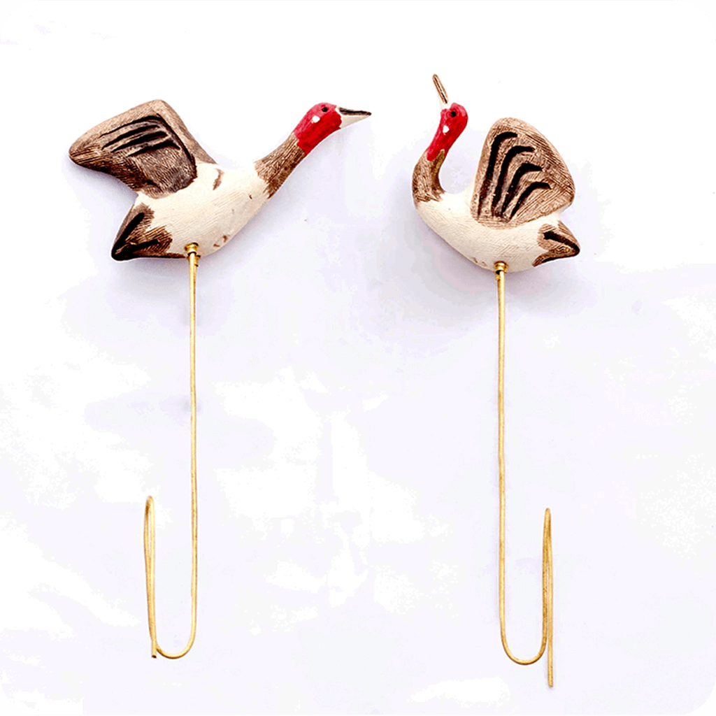 Plant Poker Sarus Crane - Garden Stick (Pair) - myBageecha