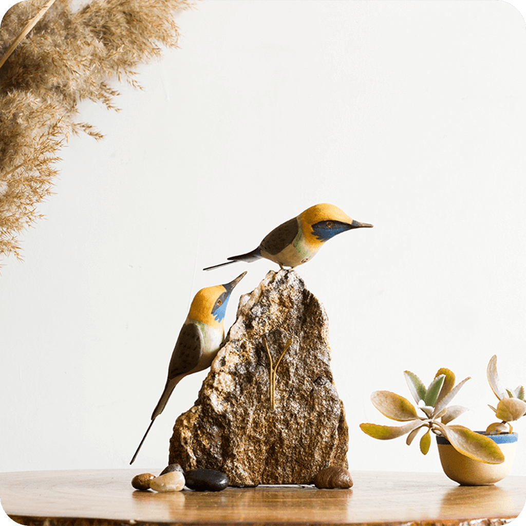 Exotic Bee Eater Stone Base Table Tops - myBageecha