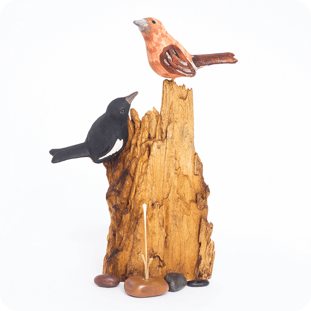 Exotic Indian Robin Wooden Base Table Tops - myBageecha